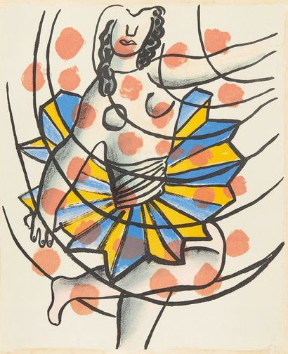 Fernand LÉGER (1881-1955) Le cirque, 1950
Ensemble de six lithographies en couleurs
Edition...
