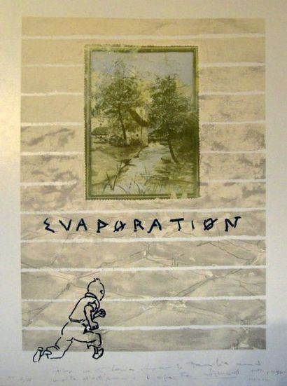 PEP LLAMBIAS (1954) 
Evaporation, 1991
Lithographie
Signée et datée en bas à droite.
H_65...
