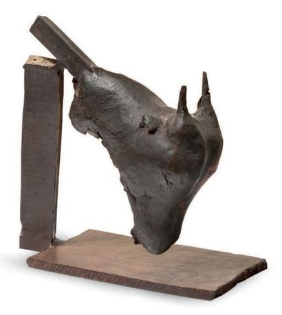 FELIX DE CARDENAS 
La cabra
Sculpture en bronze, signée et numérotée 7/7.
H_26 cm
Escultura...