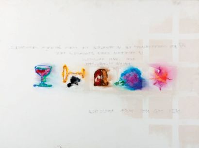 JUAN RAMIZ SINEU 
Sans titre, 1997
Acrylique sur toile, signée et datée au dos.
H_75...