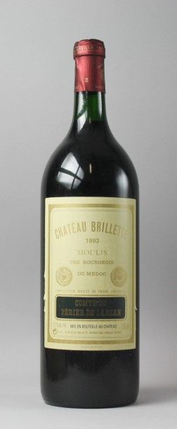 null 1 Magnum
CHÂTEAU BRILLETTE - MOULIS 1993
Étiquette légèrement griffée.
Label...