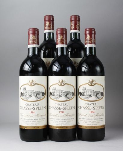null * 5 Bouteilles
CHÂTEAU CHASSE SPLEEN CB - Moulis 1984