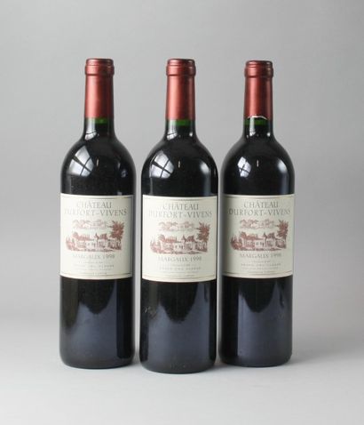 null * 3 Bouteilles
CHÂTEAU DURFORT VIVENS 2ème GCC - Margaux 1998