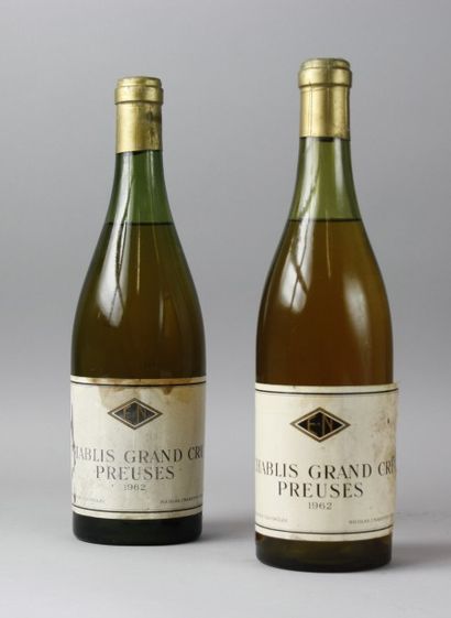 null * 2 Bouteilles
CHABLIS GRAND CRU PREUSES - NICOLAS 1962
Étiquettes légèrement...