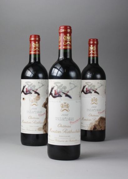 null * 3 Bouteilles
CHÂTEAU MOUTON ROTHSCHILD 1er GCC - Pauillac 1996
Deux étiquettes...