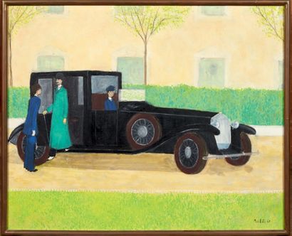 MICHEL VU L'automobile, 1967
Huile sur toile.
Signée et datée en bas à droite.
H_61...