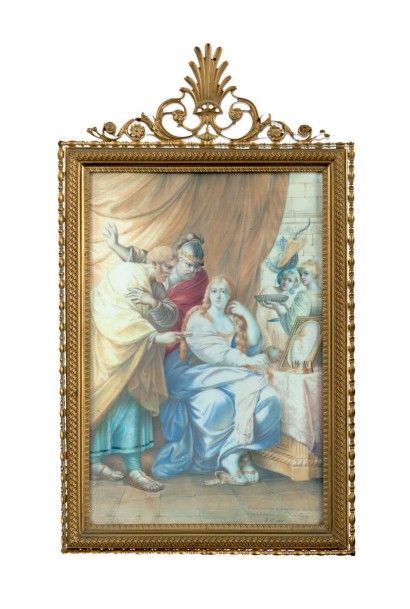 Robert LEFEVRE (1755-1830) Madame la princesse de... en Semiramis, d'après le tableau...
