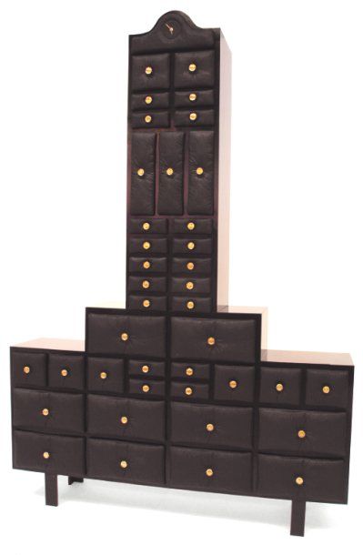 KIKI VAN EIJK Prototype Soft Cabinet 39 drawers Cabinet à trente-neuf tiroirs, en...