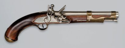 null Pistolet d'arçon modèle 1763 en miniature Canon rond à méplats au tonnerre....