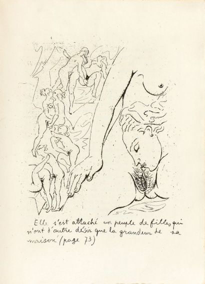 [ARAGON (Louis)]. Le Con d'Irène. Sans lieu [Paris, René Bonnel], 1928. In-4, broché,...