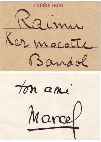 PAGNOL MARCEL (1895-1974) Ecrivain et auteur dramatique. Lettre autographe signée...