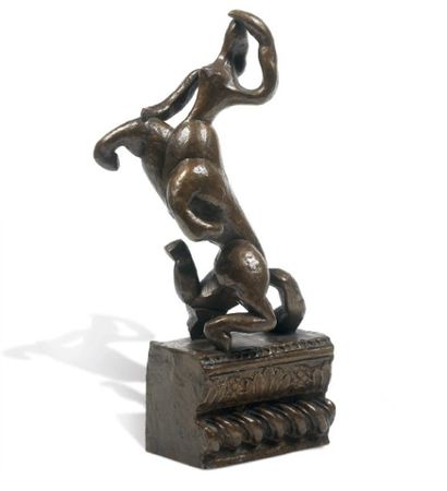 Henri Laurens (1885-1954) Centauresse, 1953 Epreuve en bronze à patine dorée. Tirage...