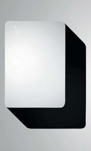 Sylvain Willenz Prototype Miroir «Slide» de forme libre à coins arrondis proposant...