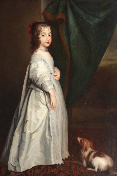 ÉCOLE FLAMANDE DU XVIIe SIÈCLE, SUIVEUR D'ANTON VAN DYCK Portrait de la Princesse...