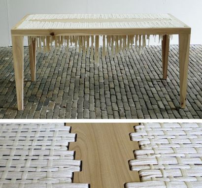 Stefanie van Keijsteren (née en 1985) - Prototype Table "Sttt" en Orme à plateau...