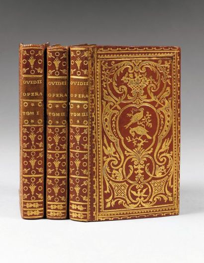 OVIDE. Opera Amsterdam, apud Janssonio- Waesbergos, 1735 3 volumes in-16 (118 x 63...