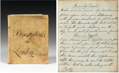 null [Recettes anglaises]. [Manuscrit à l'encre brune, sur papier] Scarborough, 1783...