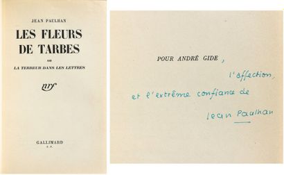 PAULHAN, Jean. Les Fleurs de Tarbes ou la Terreur dans les lettres Paris, Gallimard,...