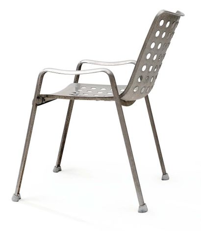 HANS CORAY (1906-1991) Chaise "Landi" en aluminium. Édition Mewa, vers 1940. H_75...