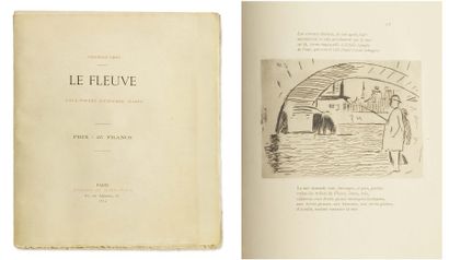 CROS (CH.) Le Fleuve. Paris, Librairie de l'Eau-Forte, 1874, in-4°, en ff., couverture...