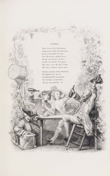 null CHANTS et Chansons populaires de la France. Paris, Delloye, 1843-1844. 3 volumes...