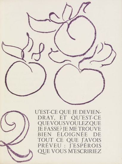 [GUILLERAGUES (Gabriel de Lavergne, vicomte de)]. Lettres portugaises. Lithographies...