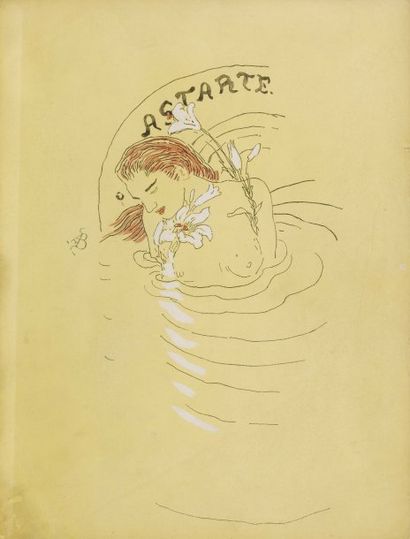 LOUYS (Pierre). Astarté. Paris, Librairie de l'Art indépendant, 1891. Plaquette petit...