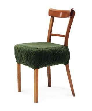 CHEVALLIER - MASSON - Pièces uniques chaise "Pelotes" en bois clair garnies de fi...