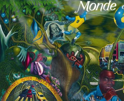 Pierre Bodo (né en 1953) Monde en mutation (1), 2006 Acrylique sur toile. Signée...