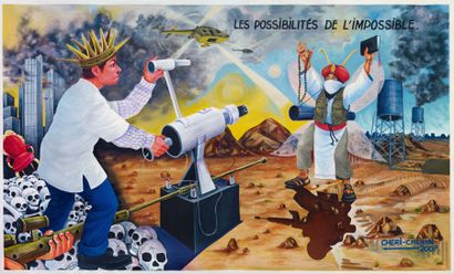 CHERI-CHERIN (né en 1955) Les possibilités de l'impossible, 2007 Acrylique sur toile....
