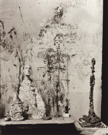 DANIEL FRASNAY (NÉ EN 1928) Atelier d'Alberto Giacometti, 1966 Tirage argentique...
