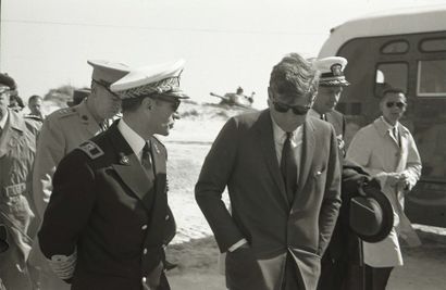 BENNO GRAZIANI Le Shah d'Iran et John F. Kennedy. Washington, Etats-Unis, novembre...
