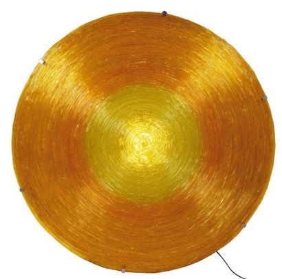 JACOPO FOGGINI Applique en résine et acier orange. D_120 cm