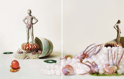 Eli Gur Arie The pearl diver, 2002 Technique mixte, sculptée et moulée en matériaux...