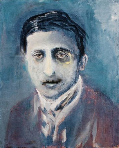 Oren Eliav Marcel Proust, 2008 Huile sur toile. Oil on canvas. H_50 cm L_40 cm