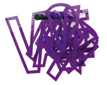 MAYA SCHINDLER What so ever Purple, 2005 Plexiglas et aluminium. Plexiglass and aluminium....