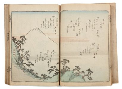Hiroshige Ando (1797-1858) Tokaido meisho zue. Les peintures panoramiques des lieux...