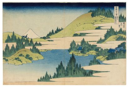 Katsushika Hokusai (1760-1849) Sôshû Hakone Kosui Le Fuji vu du lac Hakone dans la...