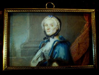 ECOLE FRANÇAISE DE LA SECONDE MOITIÉ DU XVIIIe SIÈCLE. Portrait de la Reine Marie...