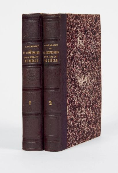 MUSSET, Alfred de 
La Confession d'un enfant du siècle. Paris, Félix Bonnaire, 1836.
2...
