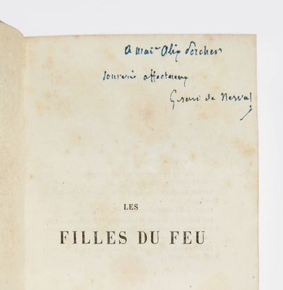 NERVAL, Gérard de 
Les Filles du feu. Nouvelles. Paris, D. Giraud, 1854.
In-12 (171...