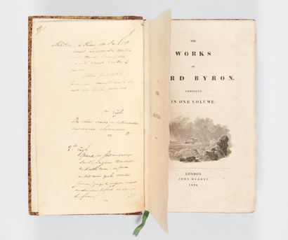 [STENDHAL]. BYRON, George Noël Gordon, Lord.
The Works of Lord Byron. London, John...