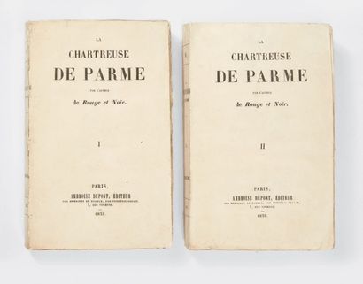 STENDHAL, Henri Beyle, dit 
La Chartreuse de Parme. Paris, Ambroise Dupont, 1839.
2...