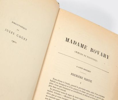 FLAUBERT, Gustave 
Madame Bovary. (Moeurs de province). Paris, Revue de Paris, 1856.
6...