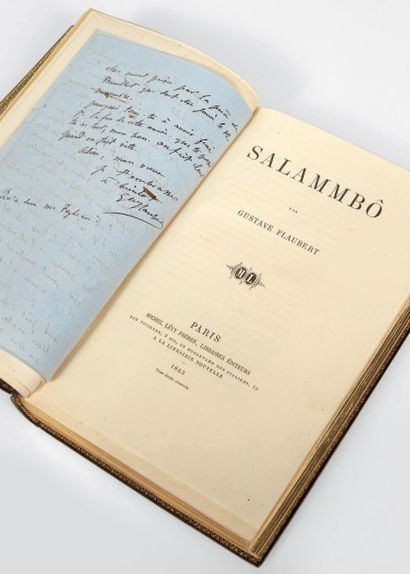 FLAUBERT, Gustave 
Salammbô. Paris, Michel Lévy frères, 1863.
In-8 (235 x 148 mm)...