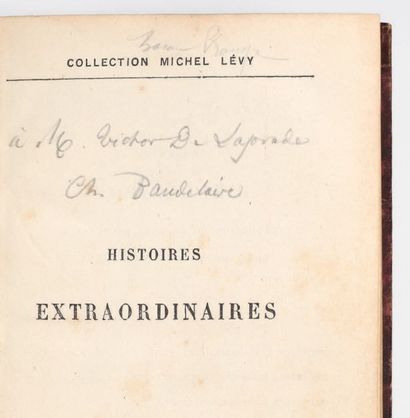 [BAUDELAIRE.] Edgar Allan POE 
Aventures d'Arthur Gordon Pym. Paris, Michel Lévy...