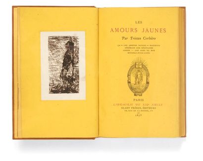 CORBIERE, Tristan 
Les Amours jaunes. Paris, Glady frères, 1873.
In-12 (178 x 115...