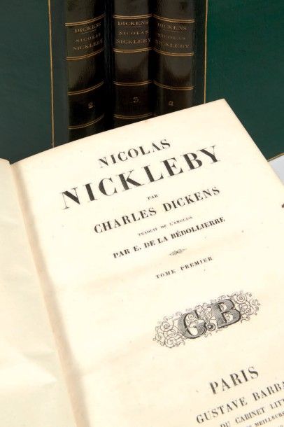 Dickens, Charles 
Nicolas Nickleby. Traduit de l'anglais par E. de La Bédollierre...