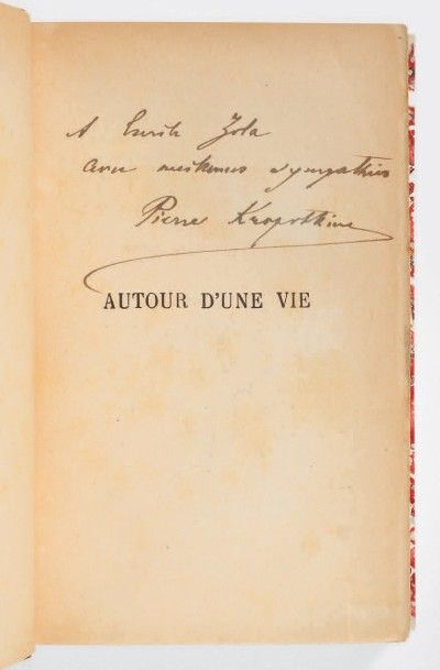 KROPOTKINE, Pierre 
Autour d'une vie. Mémoires. Préface de Georges Brandès. Paris,...