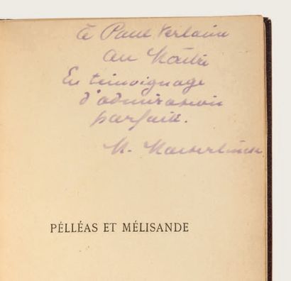 MAETERLINCK, Maurice 
Pelléas et Mélisande. Bruxelles, Paul Lacomblez, 1892.
In-12...